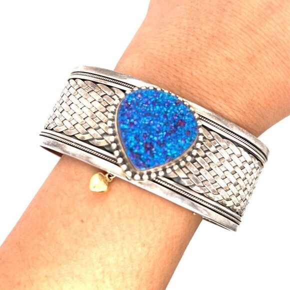 Nicky Butler 925 Druzy Cuff - Picture 7 of 9